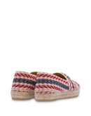 crystal-embellished geometric-pattern espadrilles