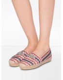 crystal-embellished geometric-pattern espadrilles