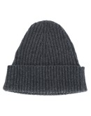 rib-knit beanie