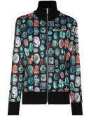jewel pattern track jacket