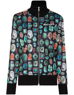 jewel pattern track jacket
