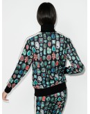 jewel pattern track jacket