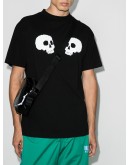 skull logo print T-shirt