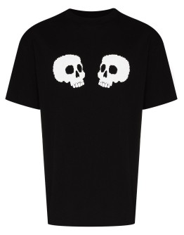 skull logo print T-shirt