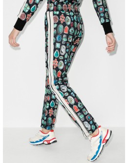 jewel pattern track trousers