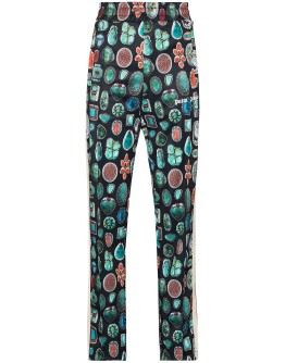 jewel pattern track trousers