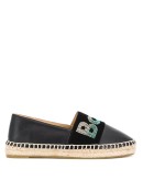 rhinestone logo espadrilles