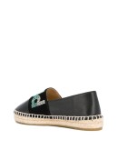 rhinestone logo espadrilles