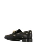 studded chain link loafers