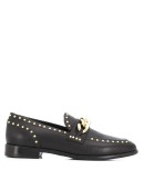 studded chain link loafers