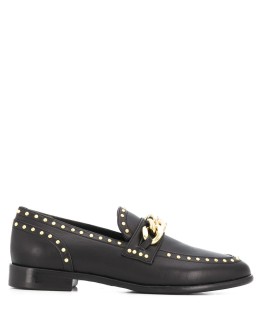 studded chain link loafers