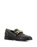 studded chain link loafers