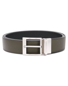 reversible textured leather belt