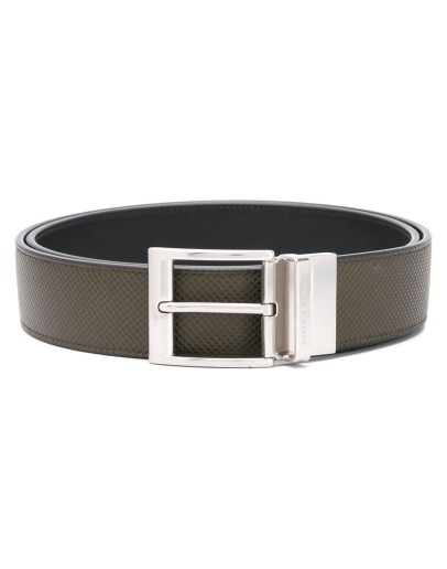 reversible textured leather belt