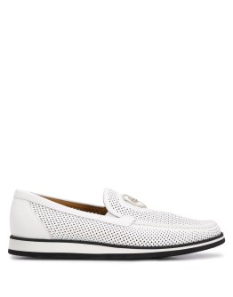 logo plaque loafers