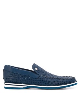 perforated slip-on loafers