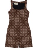 Square G print playsuit