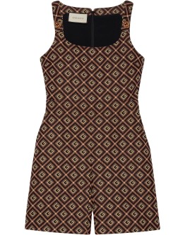 Square G print playsuit