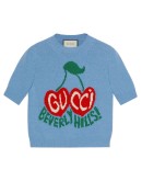 Beverly Hills cherries intarsia-knit top