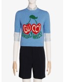Beverly Hills cherries intarsia-knit top