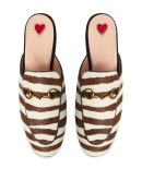 Princetown zebra print slippers