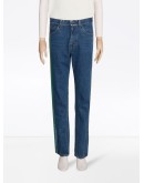 side-stripe straight-leg jeans