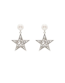 star-motif drop earrings
