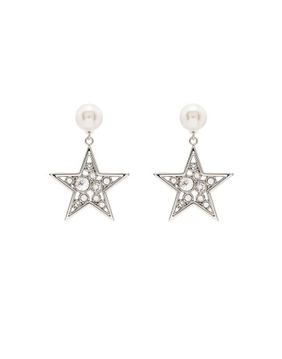 star-motif drop earrings
