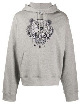 Varsity Tiger logo-print hoodie
