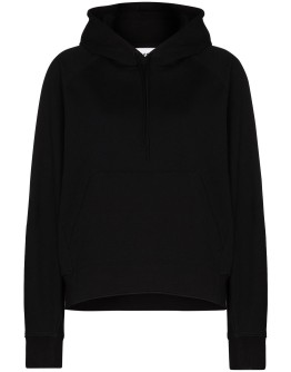 logo-print drawstring hoodie