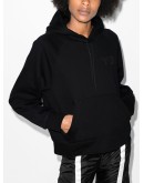 logo-print drawstring hoodie