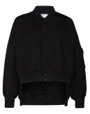logo-print bomber jacket