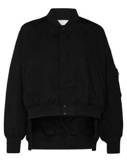 logo-print bomber jacket