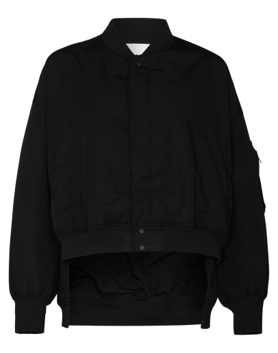 logo-print bomber jacket