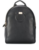 Gancini contrast-lining backpack