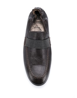 crocodile-effect loafers 