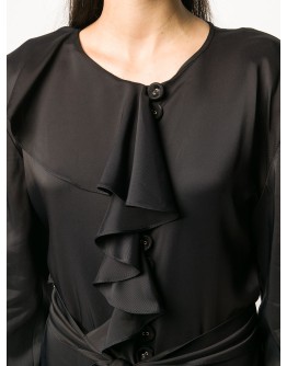 ruffled detailing jumpsuit