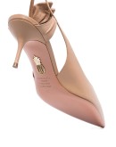 60 mm leather slingback pumps