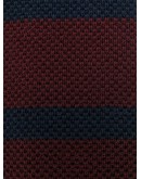 striped-print knitted tie 