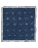 mixed-print knitted scarf