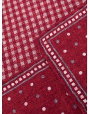 polka-dot silk scarf