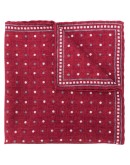 polka-dot silk scarf