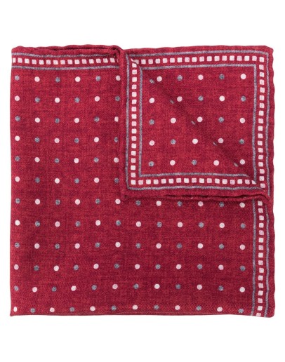 polka-dot silk scarf