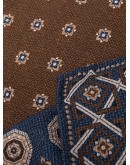 geometric-print silk scarf