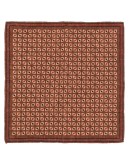 geometric-print square scarf