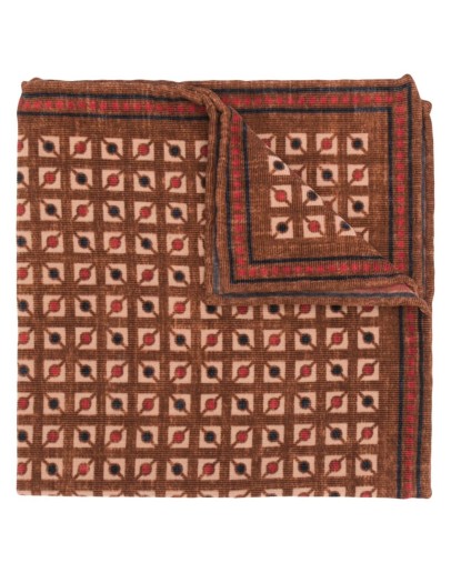 geometric-print square scarf