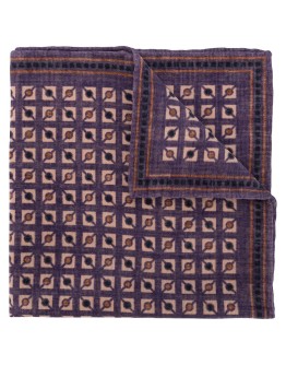 geometric-print square scarf