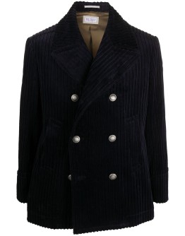 corduroy double breasted blazer