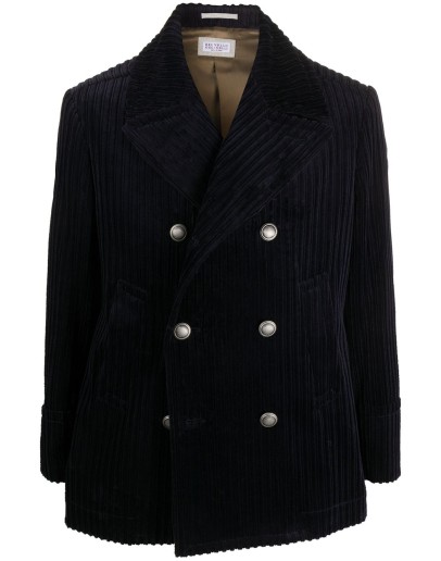 corduroy double breasted blazer