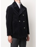 corduroy double breasted blazer